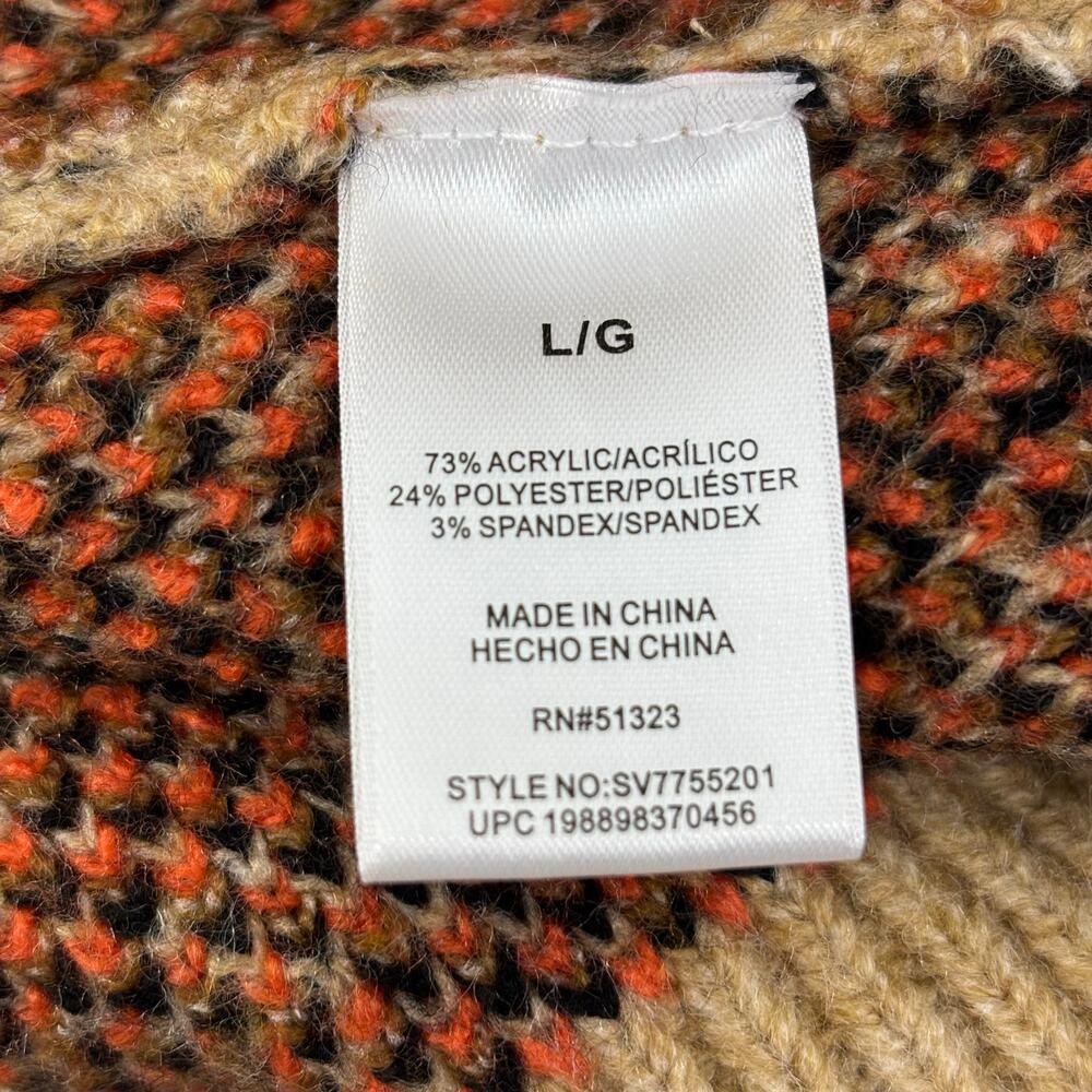 Vince Camuto Size Large Womens Sweater Black Cat Pumpkin Halloween Crewneck Fall - Picture 5 of 16